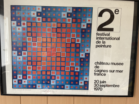 
															Affiche d’exposition Vasarely signée
														