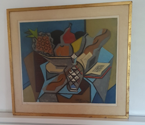 
															Estampe pochoir Metzinger
														