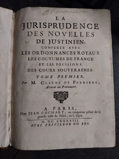 
															La Jurisprudence des novelles de Justinien
														