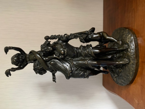 
															Claude Michel Clodion .  sculpture en bronze
														