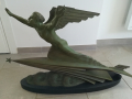 
													Sculpture bronze l'aviateur de Frédéric. C. Focht
												