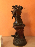 
													sculpture femme et enfant bronze
												