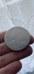 
													Écu en argent louis XV 1736 R
												