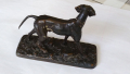 
													Statuette bronze chien de chasse Braque
												