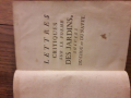 
													Compte de BARRUEL, Lettres critique sur le poème des jardins, Amsterdam, 1782
												