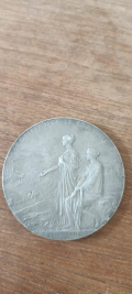 
													Banque de France. 1800-1900. Médaille du centenaire. Argent
												