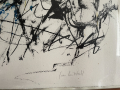 
													Lithographie en couleurs sur papier : Joan Mitchell
												