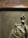 
													bas relief bronze signé Pierre-Jules MÊNE
												