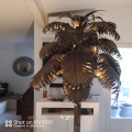 
													Lampadaire palmier en laiton
												