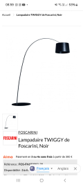 
													Lampadaire design TWIGGY pour Foscarini
												