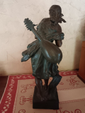 
													Statue bronze - La Cigale Emile Joseph Carlier
												