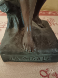 
													Statue bronze - La Cigale Emile Joseph Carlier
												