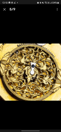 
													1690 Montre de poche antique à une main Verge Fusee MONTRE COQ Montre de poche à broche
												