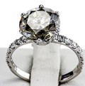 
													Bague de fiançailles - 18 carats Or blanc - 4.52ct. tw. Diamant
												