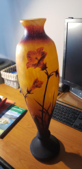 
													Vase en p^$ate de verre DAUM
												