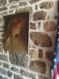 
													"Jeune fille rousse au ruban vert, par Édouard Sain - Huile sur toile avec potentiel pour restauration"
												