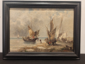 
													tableau scene maritime
												