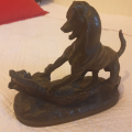 
													Bronze chien et chat de Pierre Rouillard
												