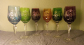 
													Lot de 6 verres cristal couleur "Natchmann"
												