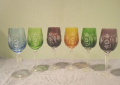 
													Lot de 6 verres cristal couleur "Natchmann"
												