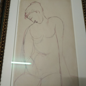 Tableau signé Modigliani, dessin