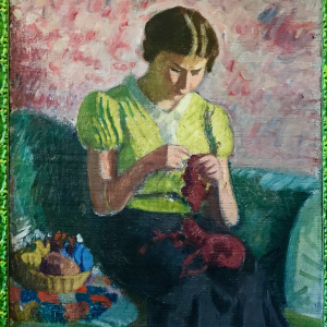 La nièce du peintre portrait ( ma mère)