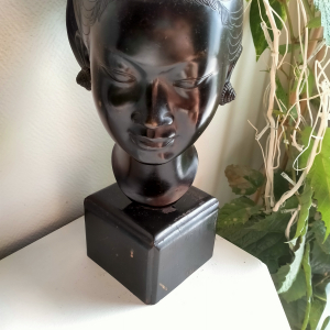 Sculpture bronze (?) tête