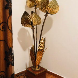 lampe fleurs maison jansen