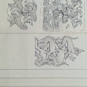 Esquisses signées MC Escher