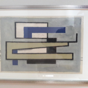 Tableau de Georges FOLMER ( abstraction, cubisme, constructivisme ) fondateur et Président du groupe Mesure en 1960