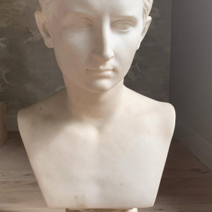 buste d'Auguste en marbre du XIXième Canova
