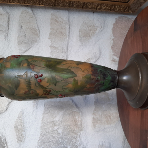 Vase pied de lampe Daum nancy signé