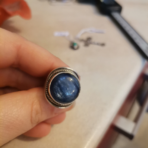 Bague argent et sodalite