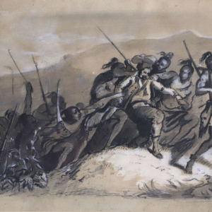 Enlèvement d'un homme blanc par ded indigènes par Gustave Doré