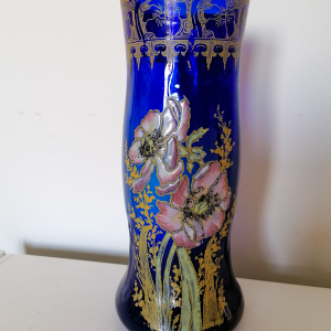 Vase bleu Legras