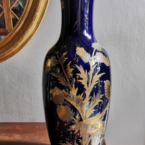 vase porcelaine bleu