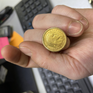 BAGUE OR NAPOLEON 10 FRANCS