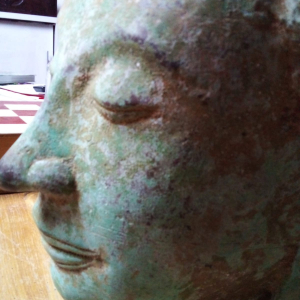 Masque/buste cambodgien d’Angkor ancien