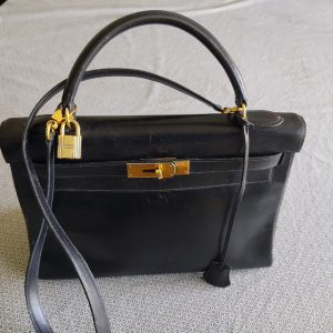 Sac Kelly cuir noir