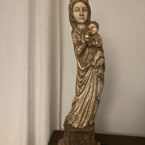 Vierge à l enfant en ivoire