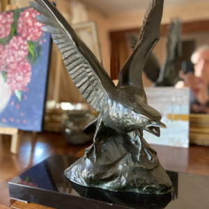 Aigle en bronze Louis Riché