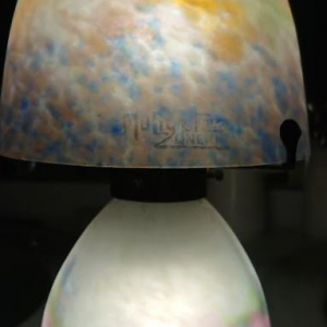 Lampe signé Muller et fils Lunéville