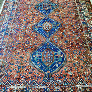 Authentique tapis ancien Shiraz Provenance Iran excellent état