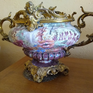 Coupe porcelaine bronze