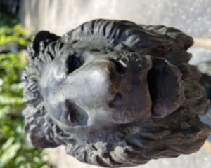 Sculpture Lion en bronze