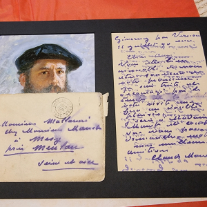 Claude Monet lettre manuscrite