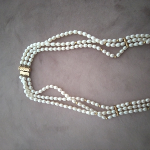 Collier perles de culture et or