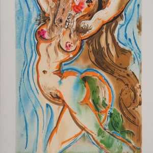 Lithographie Salvador Dali - La femme cheval