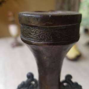 Vase epoque Ming bronze