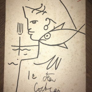 Dessin signé Jean Cocteau